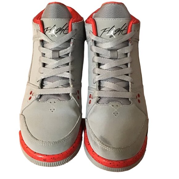 Nike Jordan Flight Origin Retro Youth Mens 6.5 Y Gray Suede Basketball Sneakers - Picture 9 of 11